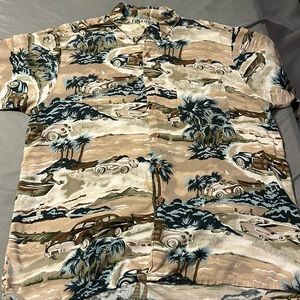 Hana Bay Island Style Button Up Shirt
